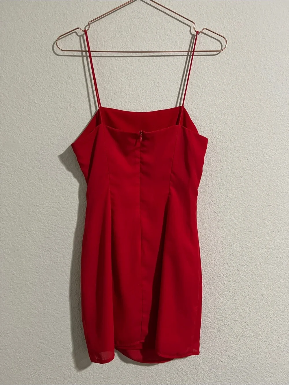 superdown Red Spaghetti Strap Ruched Mini Dress - Picture 2 of 3